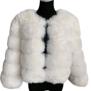 Chaqueta de piel sintética para mujer 2
