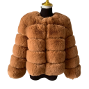 Chaqueta de piel sintética para mujer 8