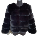 Chaqueta de piel sintética para mujer 1
