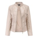 Chaqueta de piel sintética para mujer P1393 6