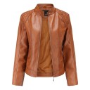 Chaqueta de piel sintética para mujer P1393 5