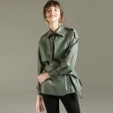 Chaqueta de piel sintética para mujer P1594 6