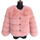 Chaqueta de piel sintética para mujer 5