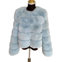 Chaqueta de piel sintética para mujer V152 10
