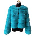 Chaqueta de piel sintética para mujer V152 4