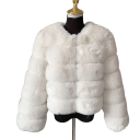 Chaqueta de piel sintética para mujer V152 2