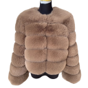 Chaqueta de piel sintética para mujer V152 13