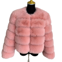 Chaqueta de piel sintética para mujer V152 5