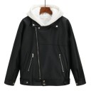 Chaqueta de piel sintética para mujer 1