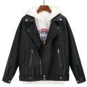 Chaqueta de piel sintética para mujer 1