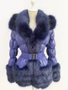 Chaqueta de plumón de mujer con pelo 10