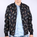 Chaqueta de primavera para hombre con pájaros - Negro 1