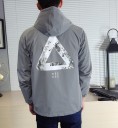 Chaqueta de primavera para hombre con triángulo reflectante - Gris 2