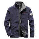 Chaqueta de senderismo softshell impermeable, chaqueta de caza, abrigo de esquí POLIESTER con cuello alto con cremallera y bolsillos 1