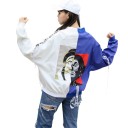 Chaqueta estampada bicolor para mujer J1665 11