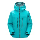 Chaqueta impermeable para exteriores para hombre con capucha Bolsillos con cremallera Puños ajustables Material transpirable Chaqueta cortavientos para deportes y senderismo 5