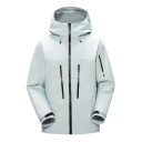 Chaqueta impermeable para exteriores para hombre con capucha Bolsillos con cremallera Puños ajustables Material transpirable Chaqueta cortavientos para deportes y senderismo 4