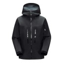 Chaqueta impermeable para exteriores para hombre con capucha Bolsillos con cremallera Puños ajustables Material transpirable Chaqueta cortavientos para deportes y senderismo 3