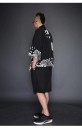 Chaqueta japonesa para hombre con estampado - Negra 2 Chaqueta japonesa para hombre con estampado - Negra 2