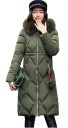 Chaqueta larga de invierno para mujer con estampado J2323 23