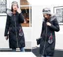Chaqueta larga de invierno para mujer con estampado J2323 5