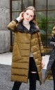 Chaqueta larga de plumas para mujer, reversible 10