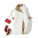 Chaqueta larga de plumas para mujer, reversible 1
