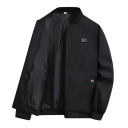 Chaqueta ligera con cremallera y forro Chaqueta de transición de moda para la ciudad Chaqueta deportiva con dobladillos elásticos Chaqueta elegante para el ocio y la primavera 4