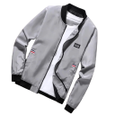 Chaqueta ligera con cremallera y forro Chaqueta de transición de moda para la ciudad Chaqueta deportiva con dobladillos elásticos Chaqueta elegante para el ocio y la primavera 2