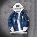 Chaqueta vaquera con capucha para hombre A1926 8