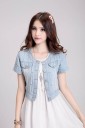 Chaqueta vaquera corta de mujer P1675 7
