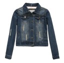 Chaqueta vaquera de lujo para mujer J1365 5
