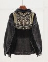 Chaqueta vaquera de mujer con flecos 2