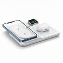 Chargeur sans fil pliable 3 en 1 pour iPhone, Apple Watch et AirPods 30 W avec fonction de charge rapide, lumière nocturne et ventilateur 2