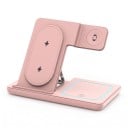 Chargeur sans fil pliable 3 en 1 pour iPhone, Apple Watch et AirPods 30 W avec fonction de charge rapide, lumière nocturne et ventilateur 7