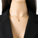 Charming Necklace 39+5 cm Stainless Steel 316 Heart Motif Waterproof Trendy Women's Jewellery Wedding Anniversary Gift 2