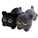 Chat en peluche mignon de 70 cm Grande peluche allongée Coussin doux et câlin Décoration de chambre Cadeau pour enfants et adultes Peluche pour le lit 1