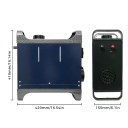 Chauffage à air diesel 420 mm x 410 mm x 155 mm Chauffage portable avec écran et fonctionnement silencieux pour voiture, caravane, atelier 3