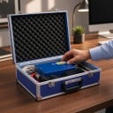 Chauffage inductif magnétique manuel Podofo 1500 W Chauffage sans flamme Ensemble complet dans une mallette Noir et bleu Pour vis et écrous rouillés 8