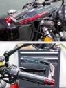 Chauffe-mains universel pour guidon de moto, scooter et vélo électrique, protection des leviers de frein, renforcement en aluminium, finition colorée 7