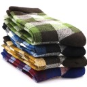 Chaussettes à carreaux pour hommes A2485 2