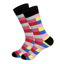 Chaussettes à carreaux pour hommes 1