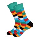 Chaussettes à carreaux pour hommes 2