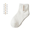 Chaussettes à chevilles pour femmes avec perles A670 10