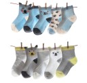 Chaussettes animales pour filles - 5 paires 3