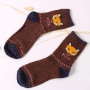Chaussettes chaudes pour femmes - Animaux sauvages 19