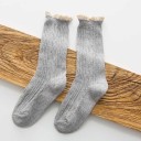 Chaussettes chaudes pour femmes avec volants 13