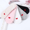 Chaussettes chevilles pour femmes avec un cœur - 5 paires 1