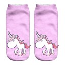 Chaussettes chevilles pour filles avec des licornes 5