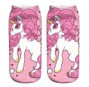 Chaussettes chevilles pour filles avec des licornes 6